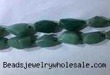 CNG7961 15.5 inches 15*25mm - 20*40mm nuggets green aventurine beads