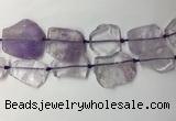 CNG7974 25*30mm - 35*45mm freeform light amethyst slab beads