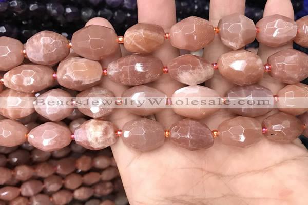 CNG7992 15.5 inches 12*16mm - 15*20mm faceted nuggets moonstone beads