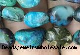 CNG8018 15.5 inches 6*8mm nuggets chrysocolla gemstone beads