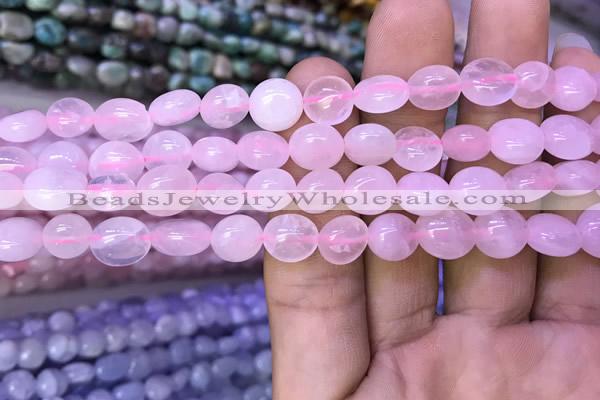 CNG8033 15.5 inches 8*10mm nuggets rose quartz beads wholesale