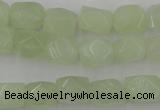 CNG806 15.5 inches 8*12mm faceted nuggets New jade beads