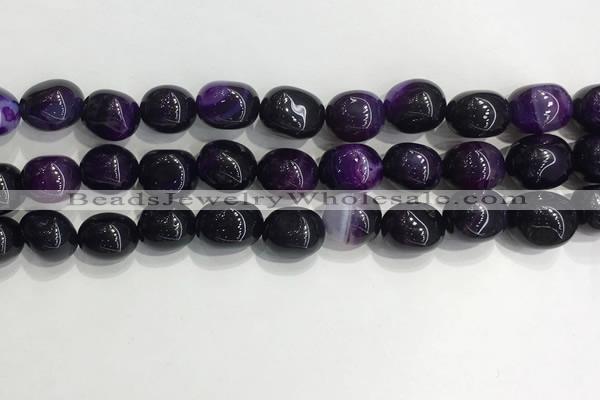 CNG8116 15.5 inches 8*12mm nuggets agate beads wholesale