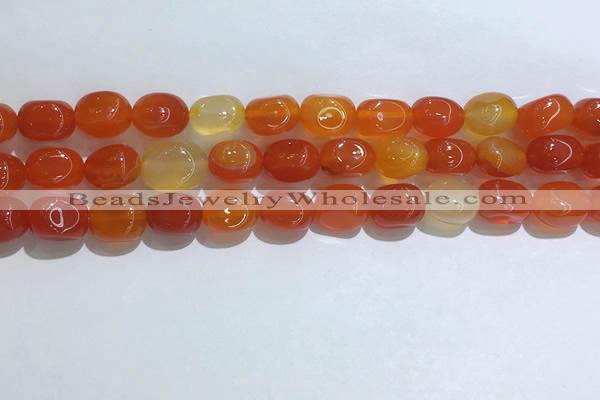 CNG8118 15.5 inches 8*12mm nuggets agate beads wholesale