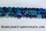 CNG8121 15.5 inches 8*12mm nuggets agate beads wholesale