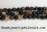 CNG8125 15.5 inches 8*12mm nuggets agate beads wholesale