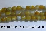 CNG8131 15.5 inches 8*12mm nuggets striped agate beads wholesale