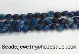 CNG8135 15.5 inches 8*12mm nuggets striped agate beads wholesale