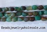 CNG8138 15.5 inches 8*12mm nuggets striped agate beads wholesale