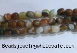 CNG8141 15.5 inches 8*12mm nuggets striped agate beads wholesale