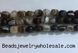 CNG8142 15.5 inches 8*12mm nuggets striped agate beads wholesale