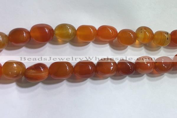 CNG8154 15.5 inches 10*14mm nuggets agate beads wholesale