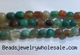 CNG8158 15.5 inches 10*14mm nuggets agate beads wholesale