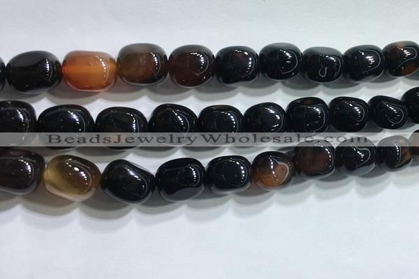 CNG8160 15.5 inches 10*14mm nuggets agate beads wholesale