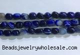 CNG8189 15.5 inches 10*14mm nuggets striped agate beads wholesale