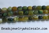 CNG8193 15.5 inches 10*14mm nuggets striped agate beads wholesale