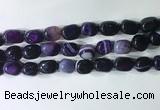 CNG8227 15.5 inches 12*16mm nuggets striped agate beads wholesale