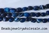 CNG8231 15.5 inches 12*16mm nuggets striped agate beads wholesale