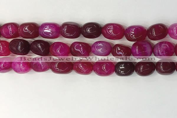 CNG8248 15.5 inches 13*18mm nuggets agate beads wholesale