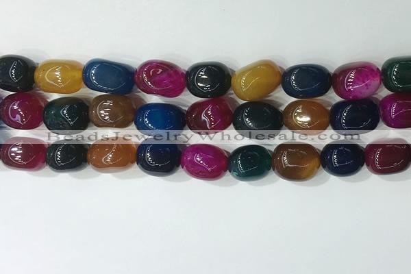 CNG8262 15.5 inches 13*18mm nuggets agate beads wholesale