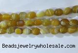 CNG8265 15.5 inches 13*18mm nuggets striped agate beads wholesale