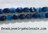 CNG8316 15.5 inches 15*20mm nuggets striped agate beads wholesale