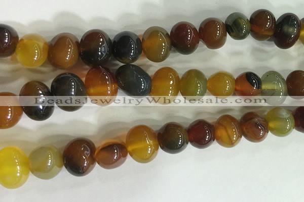 CNG8336 15.5 inches 10*12mm nuggets agate beads wholesale