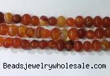 CNG8347 15.5 inches 10*12mm nuggets striped agate beads wholesale