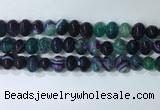 CNG8354 15.5 inches 10*12mm nuggets striped agate beads wholesale