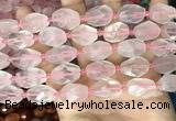 CNG8506 10*14mm - 13*18mm faceted nuggets rose quartz beads