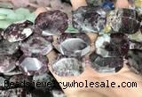 CNG8560 22*30mm - 25*35mm faceted freeform tourmaline beads