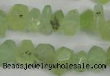 CNG858 15.5 inches 11*15mm faceted nuggets prehnite beads wholesale