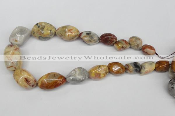 CNG86 15.5 inches 12*14mm - 25*30mm nuggets agate gemstone beads