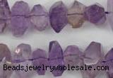 CNG860 15.5 inches 8*12mm – 12*20mm faceted nuggets amethyst beads