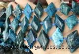 CNG8648 13*20mm - 15*25mm faceted freeform apatite beads