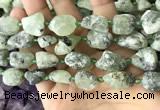 CNG8664 12*16mm - 18*25mm nuggets green rutilated quartz beads