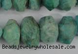 CNG868 15.5 inches 7*12mm – 12*20mm faceted nuggets amazonite beads