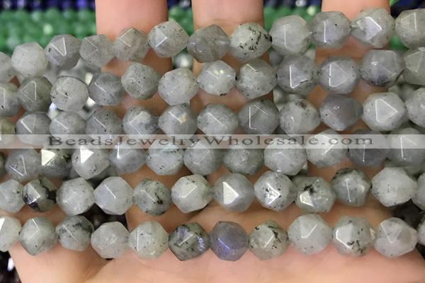 CNG8716 15.5 inches 8mm faceted nuggets labradorite gemstone beads