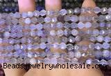 CNG8746 15.5 inches 6mm faceted nuggets grey moonstone beads