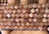 CNG8753 15.5 inches 8mm faceted nuggets moonstone beads wholesale