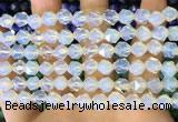 CNG8760 15.5 inches 8mm faceted nuggets opalite beads wholesale