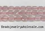 CNG8802 15.5 inches 16mm - 20mm faceted freeform rose quartz beads