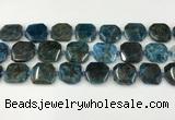 CNG8821 15.5 inches 16mm - 20mm faceted freeform apatite beads