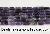 CNG8849 15.5 inches 8*12mm - 10*16mm nuggets matte amethyst beads