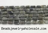 CNG8862 15.5 inches 8*12mm - 10*16mm nuggets matte labradorite beads