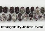 CNG8904 10*25mm - 14*30mm faceted nuggets tourmaline beads