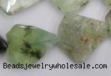 CNG891 15.5 inches 18*22mm – 25*30mm freeform prehnite beads