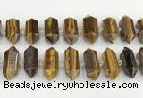 CNG8918 10*25mm - 15*30mm faceted nuggets yellow tiger eye beads