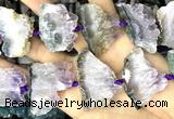 CNG8960 15 inches 22*30mm - 30*40mm freeform druzy amethyst beads