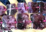 CNG8961 15 inches 22*30mm - 30*40mm freeform druzy amethyst beads